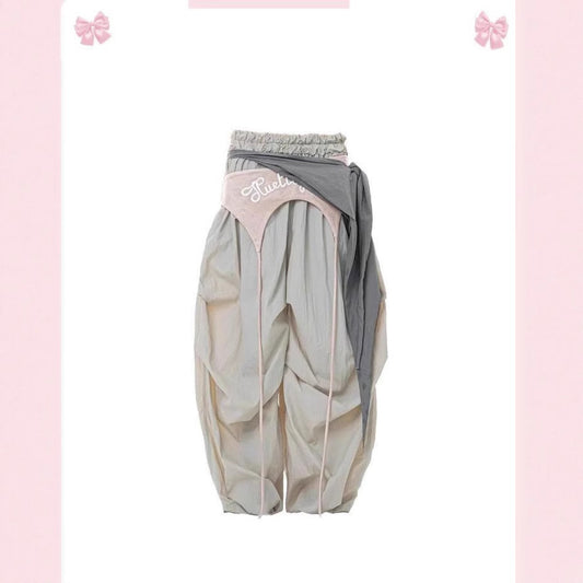 Women casual pant summer pleated design