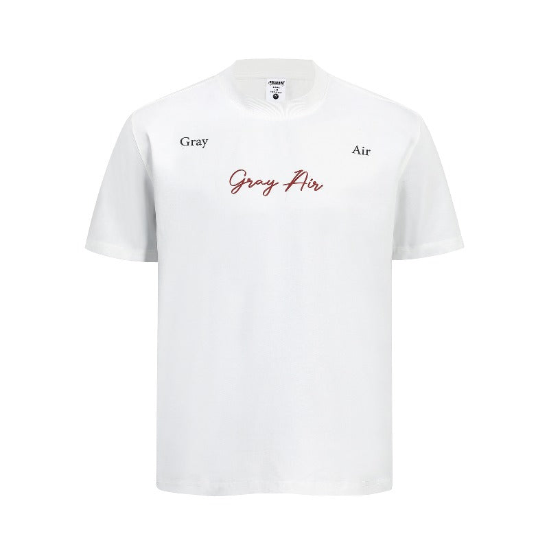 Men's t-shirts: american retro couple style streetwear deconstructed letter print design, men's crew neck slim fit short sleeve t-shirt