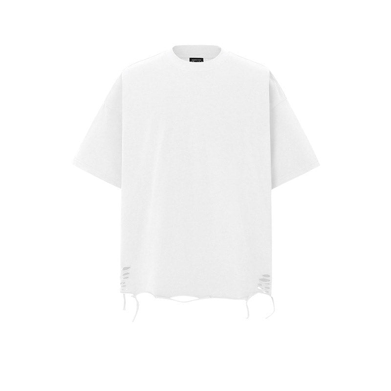 Mens T Shirts Ripped Loose Short Sleeves Summer