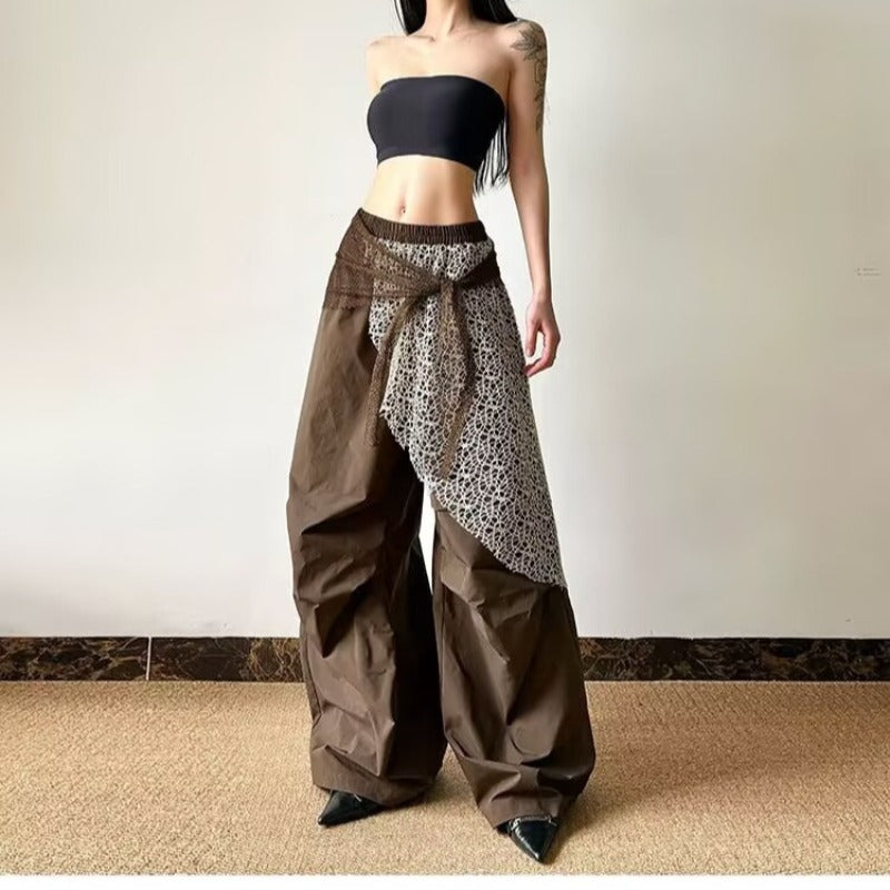 Women casual pants retro women loose pants