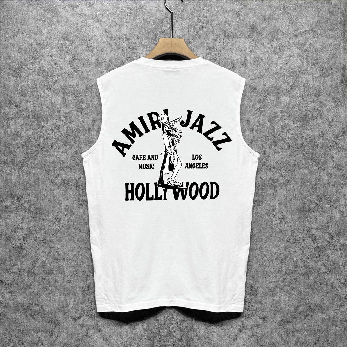 Amiri tank top wolf print