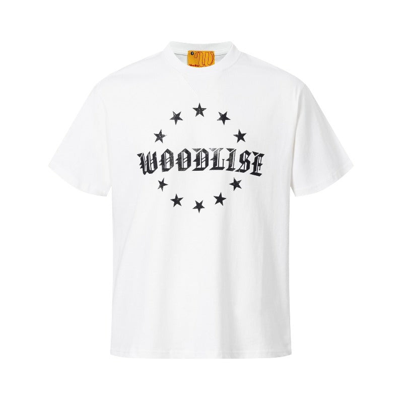 Men's t-shirts: wt american street style, unisex, premium summer letter print design, relaxed fit short sleeve tee