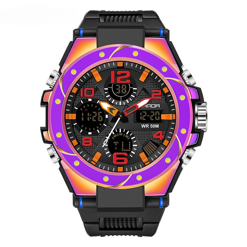Men's watches colorful multifunctional waterproof luminous