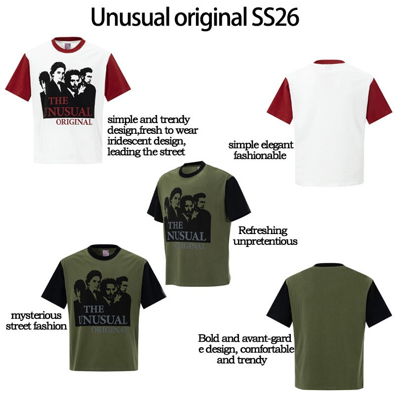 Men's t-shirts: american streetwear summer trendy retro graphic design, premium slightly loose fit short sleeve tee