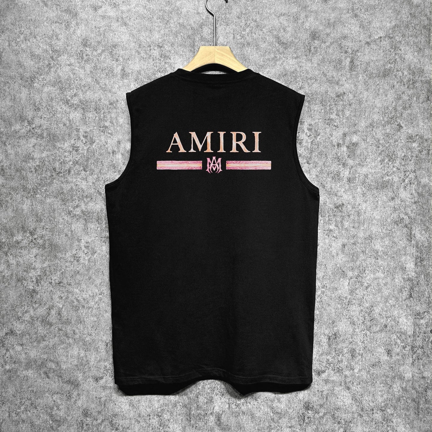 Amiri tank top with crayon horizontal stripes printing