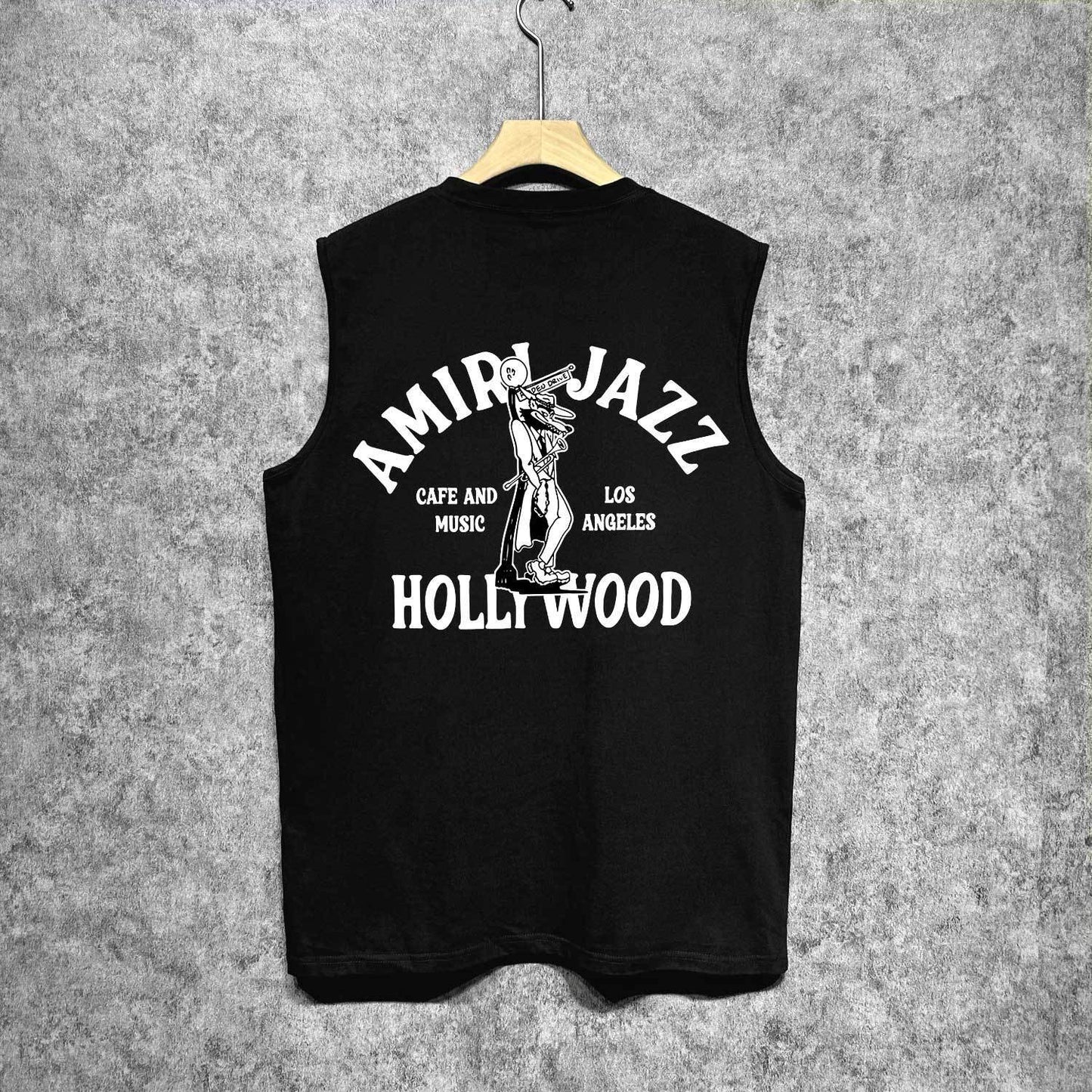 Amiri tank top wolf print