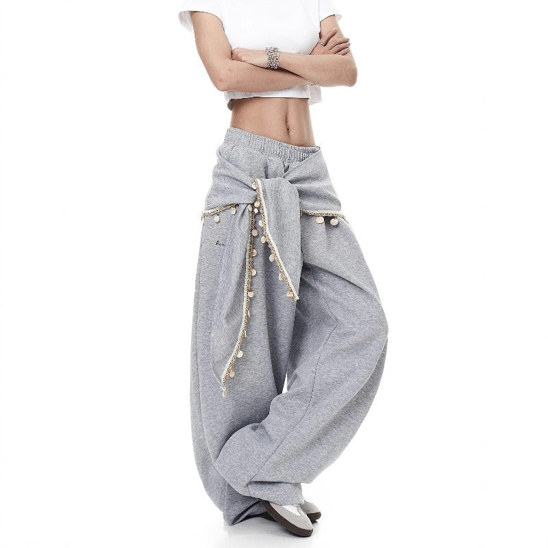 Women casual pants retroloose
