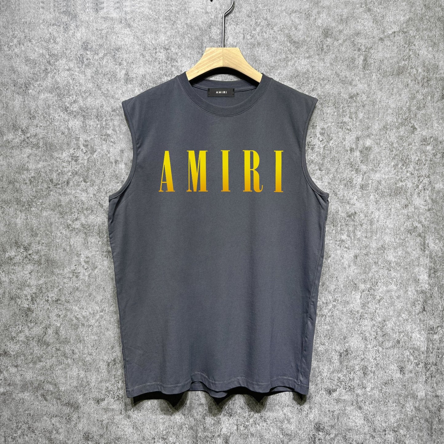 Amiri tank top gradient simple letter printing