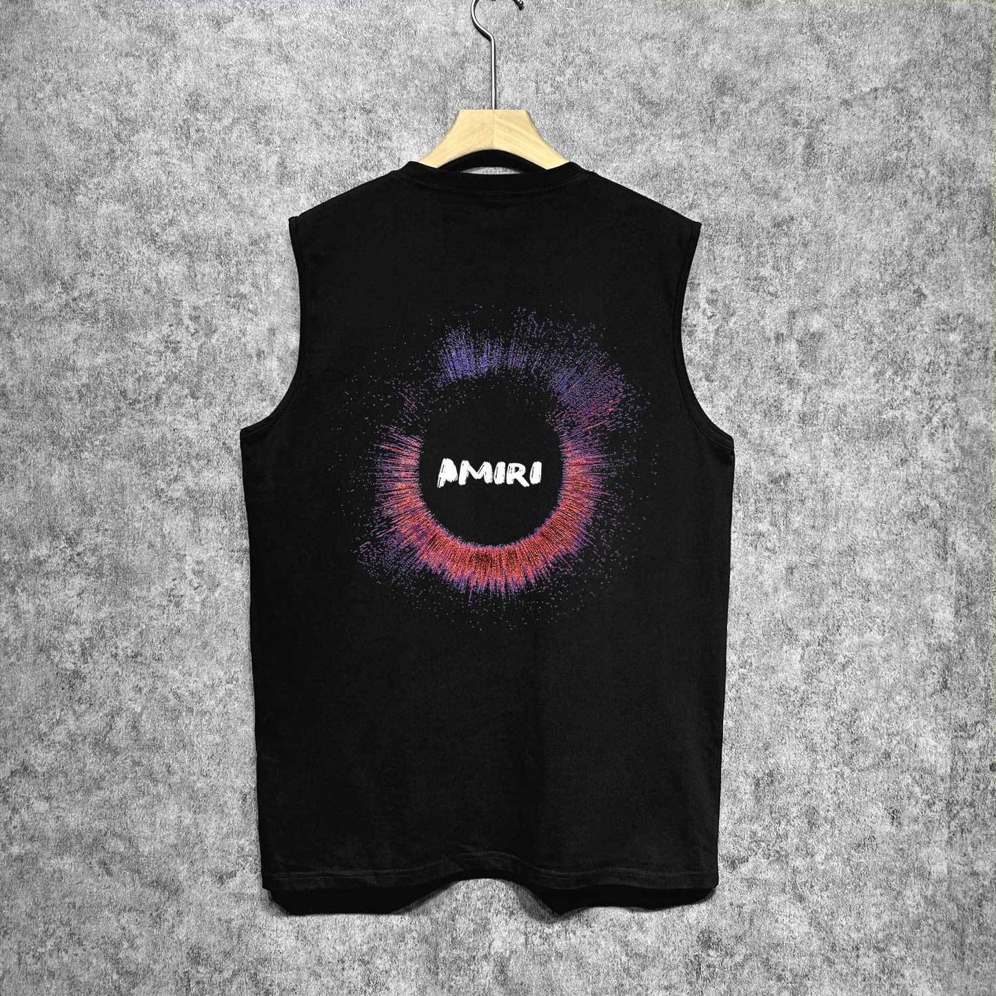 Amiri tank top splash color ring printing