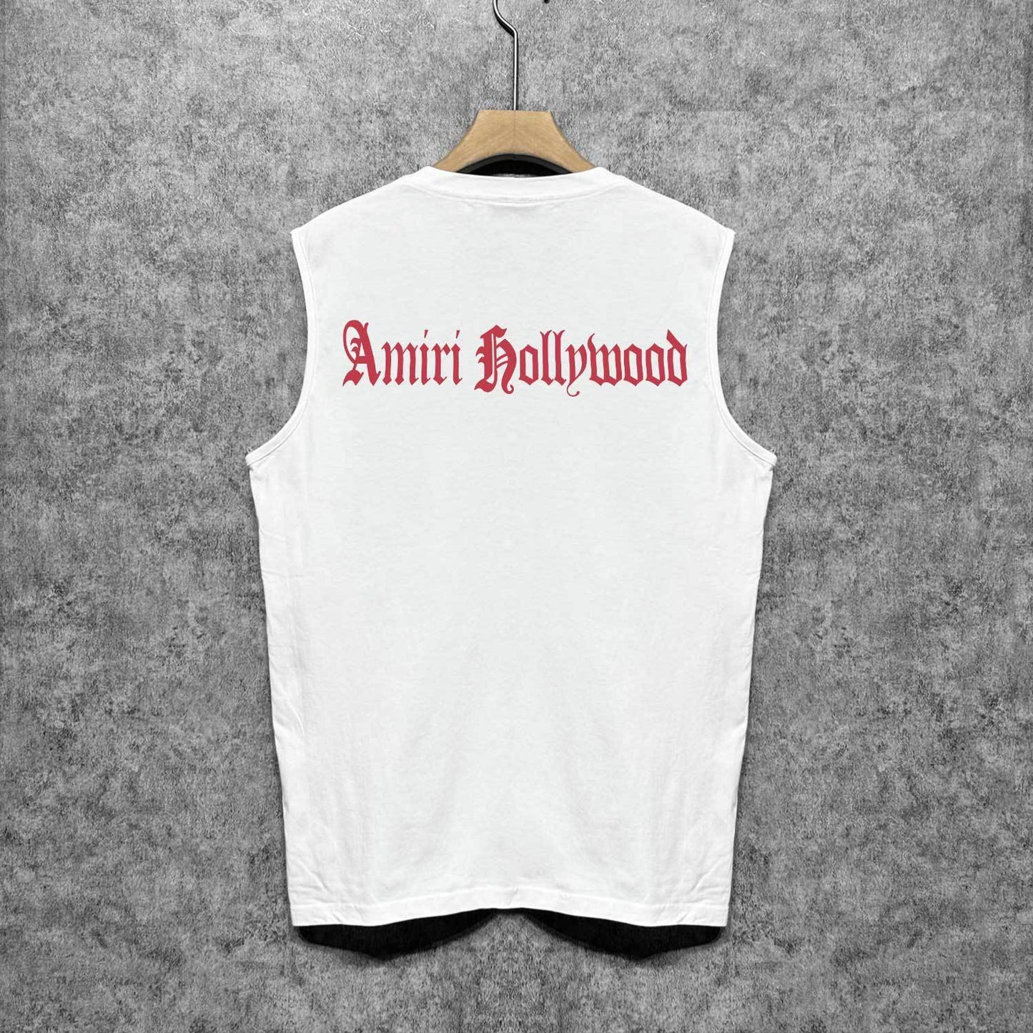 Amiri tank top sanskrit printing
