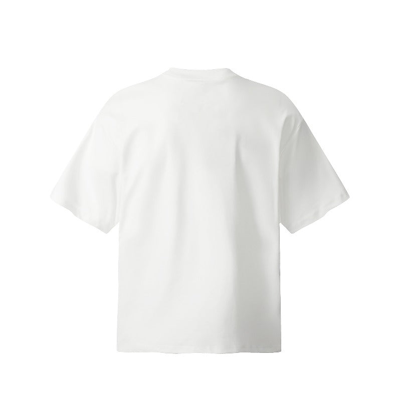Men's t-shirts: american streetwear retro unisex versatile premium cool-touch solid color design, slightly relaxed fit short sleeve tee