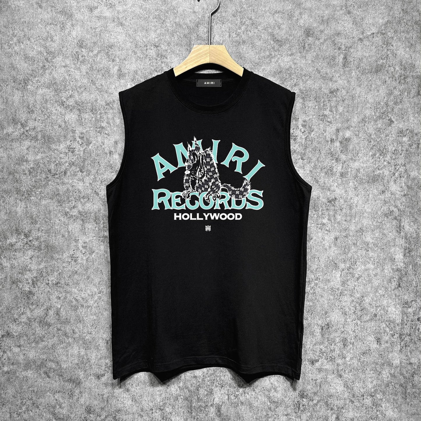 Amiri tank top big bad wolf letterprinting