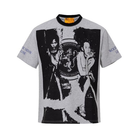 Men's t-shirts: wt american street style, unisex, premium quality, summer creative character design, men's slightly loose fit short sleeve t-shirt