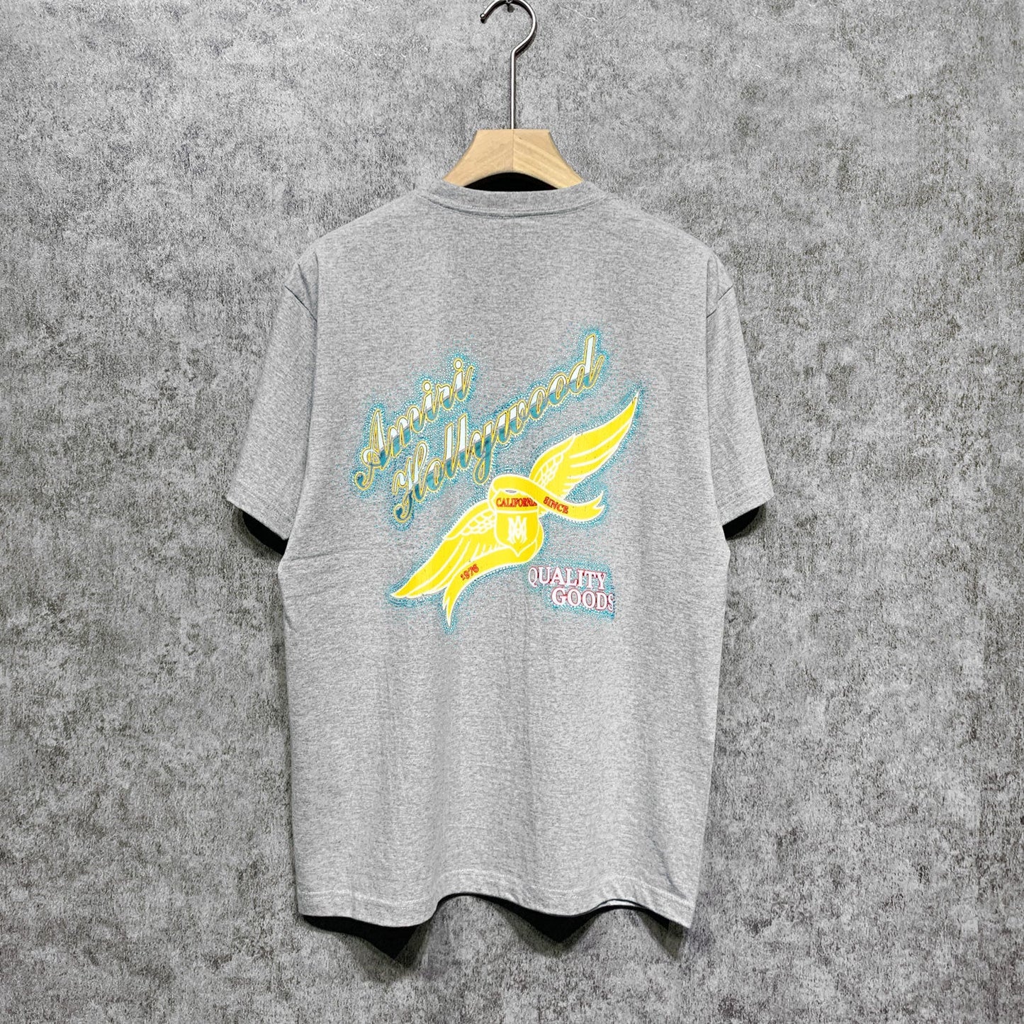 Amiri t shirts star point wings printing short sleeve