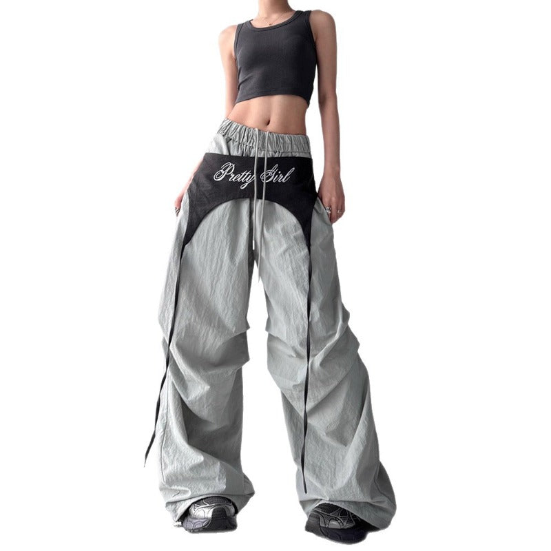 Women casual pants retro loose women summer scimitar pants