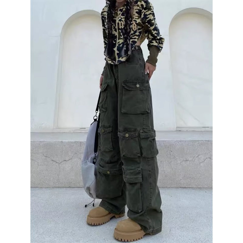 Women casual pant workwear pants women straight-leg