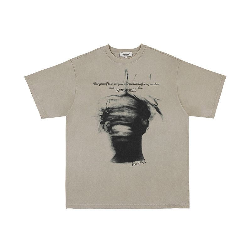 Men T Shirts Abstract Pattern Loose Clothes