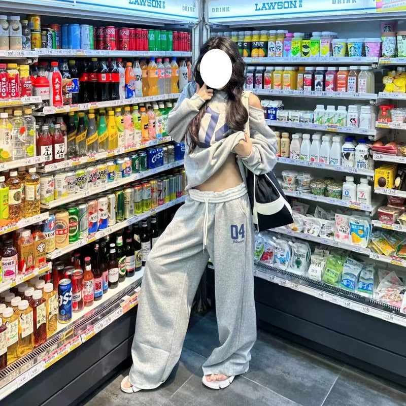 Women casual pants retro autumn winterhigh waist