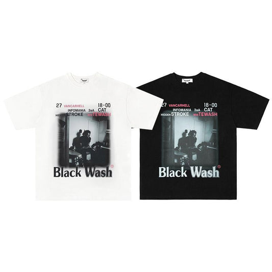 Men T Shirts Trendy Hip Hop Loose Short Sleeves