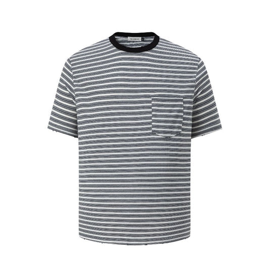 Men's t-shirts: american street style, unisex, premium quality, summer casual, striped design, slim fit, short sleeve tee