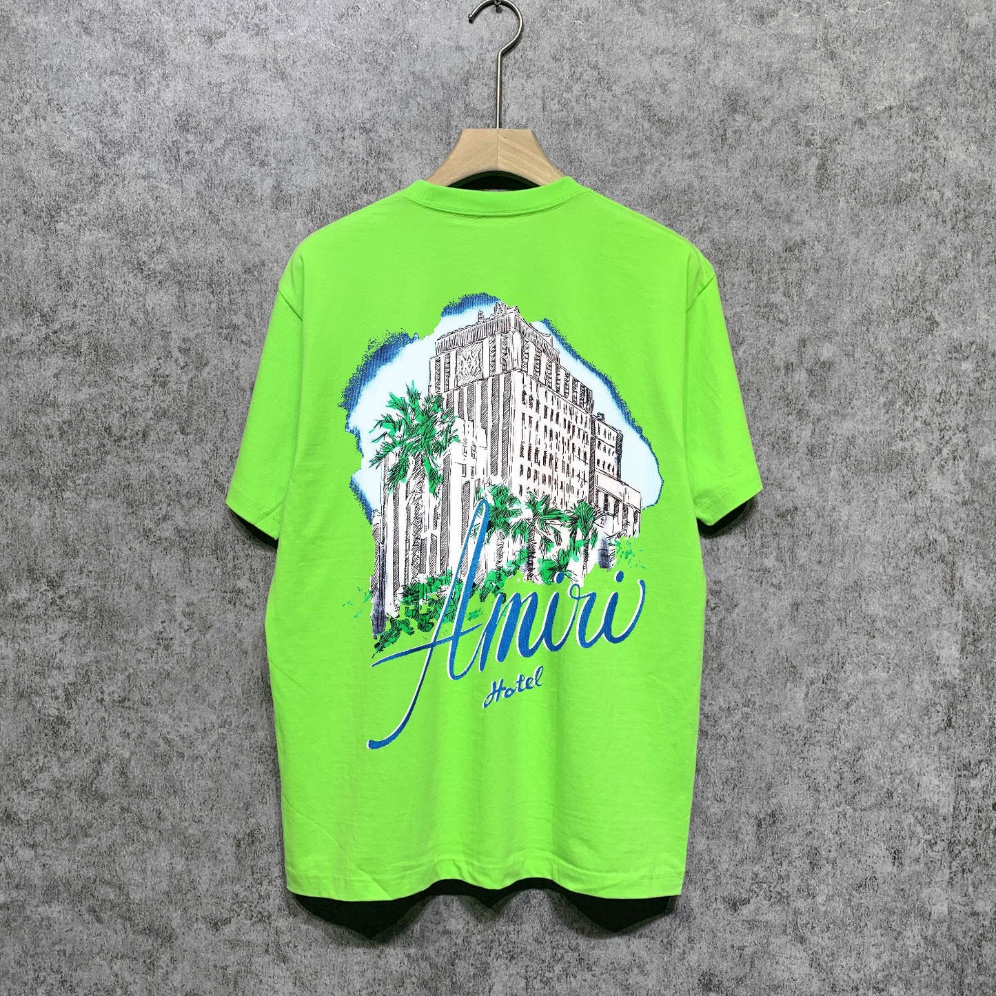 Amiri t shirts city forest printing short sleeve
