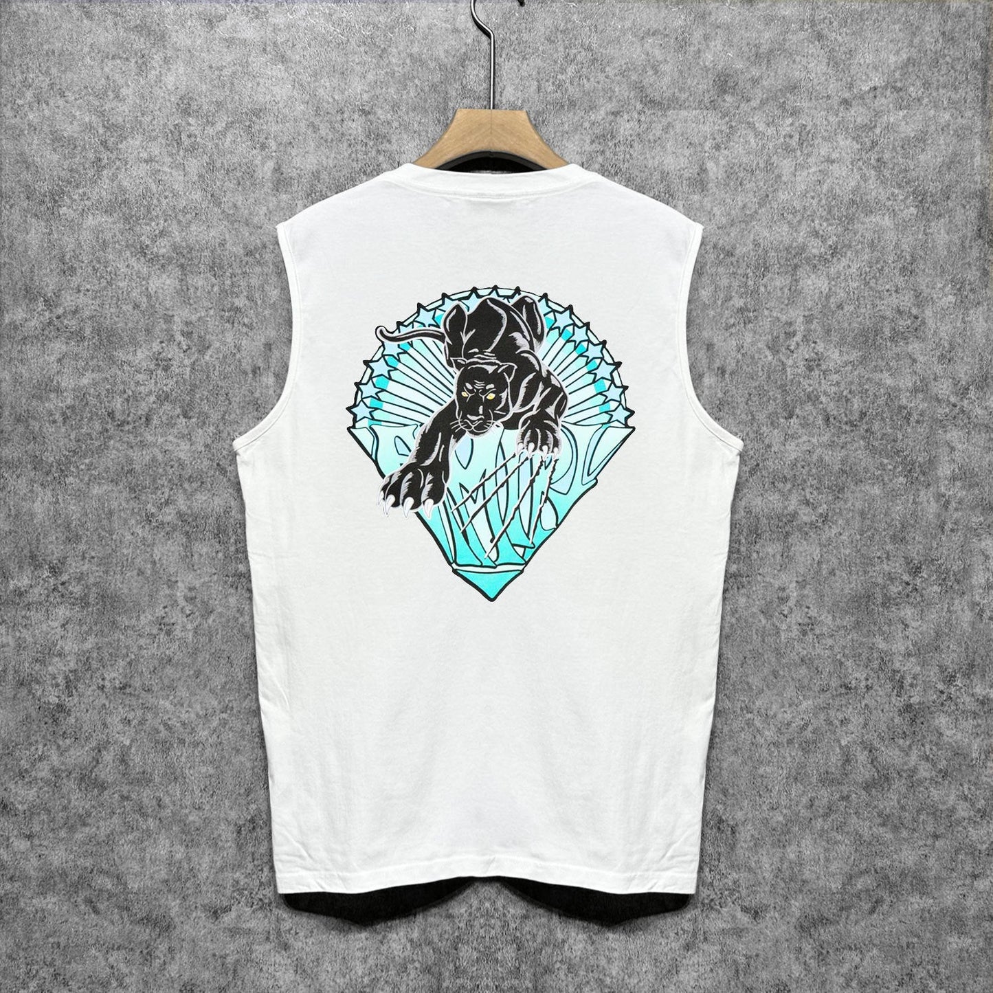 Amiri tank top black panther print