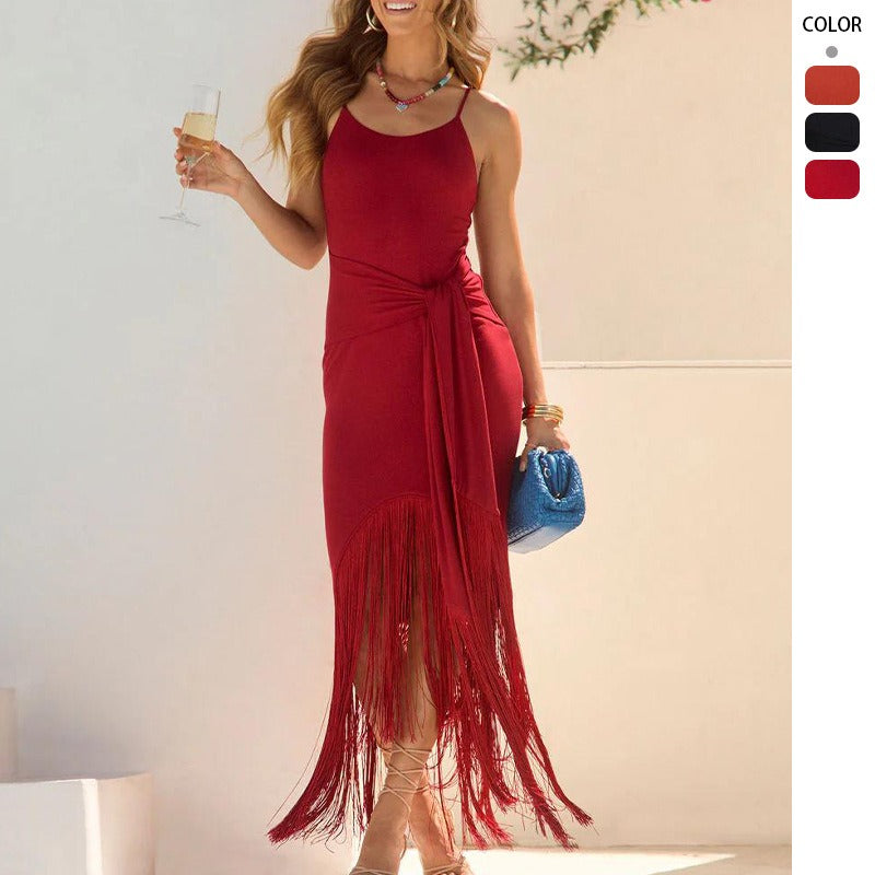 Women's dress - spring european & american style - wholesale women's dress - wish & amazon - sexy deep v cami bodycon dress