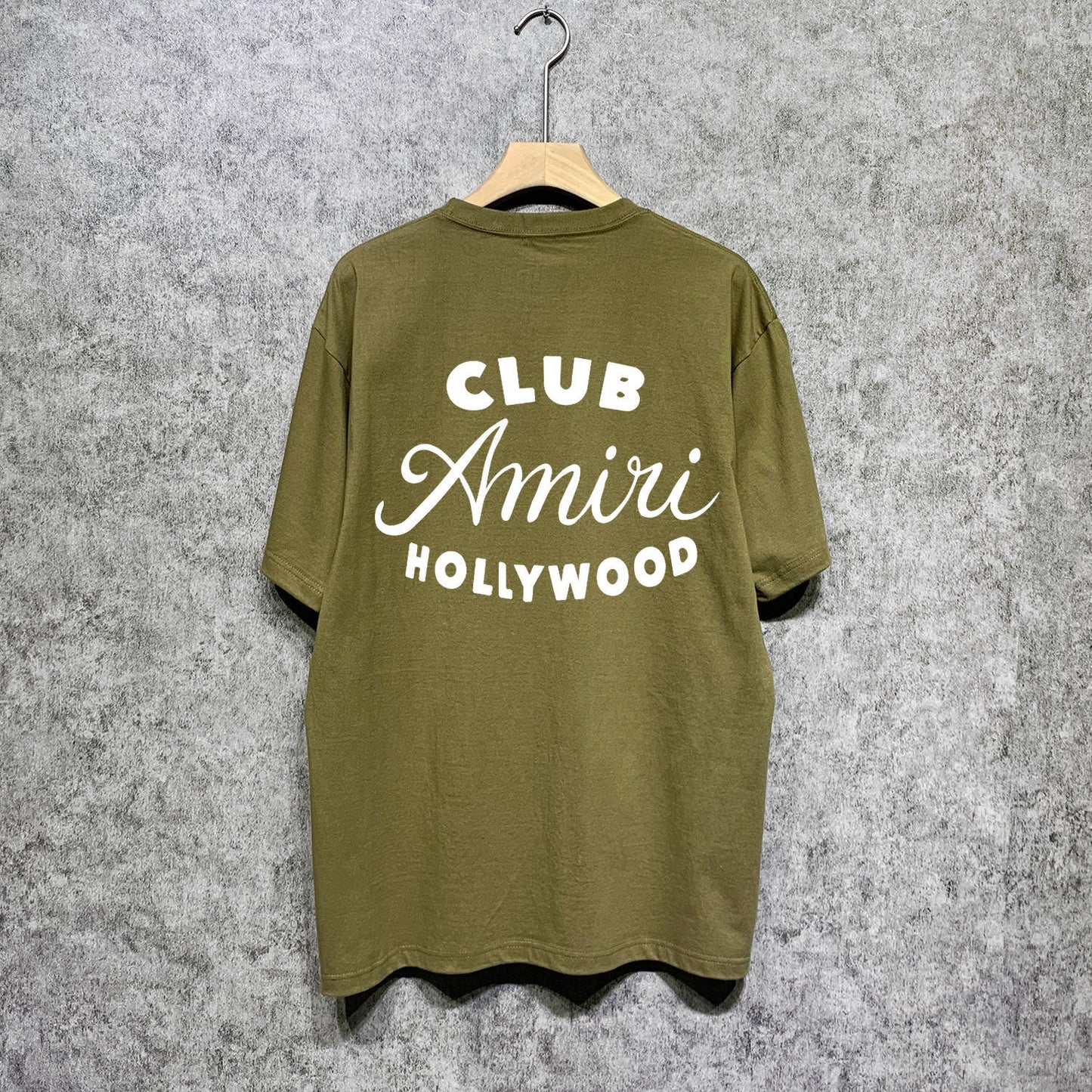 Amiri t shirts hollywood club printing short sleeve