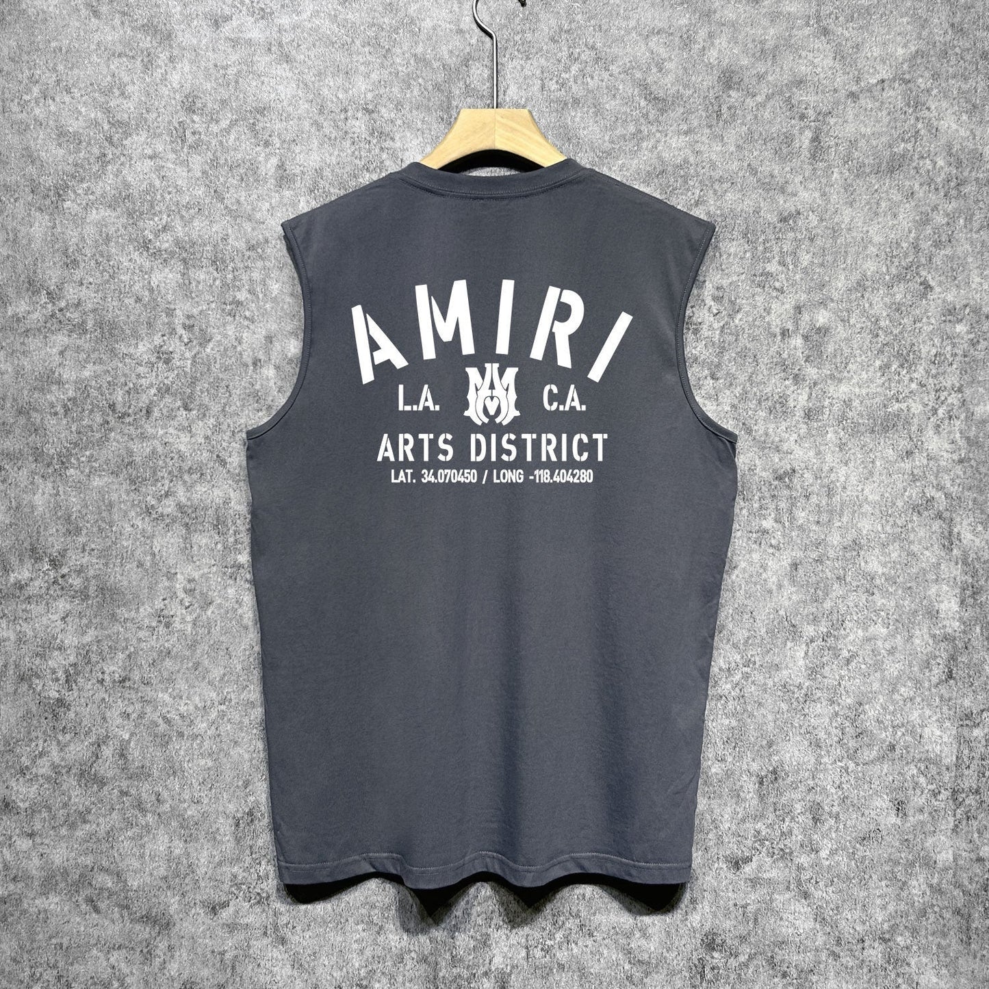 Amiri tank top los angeles california printing