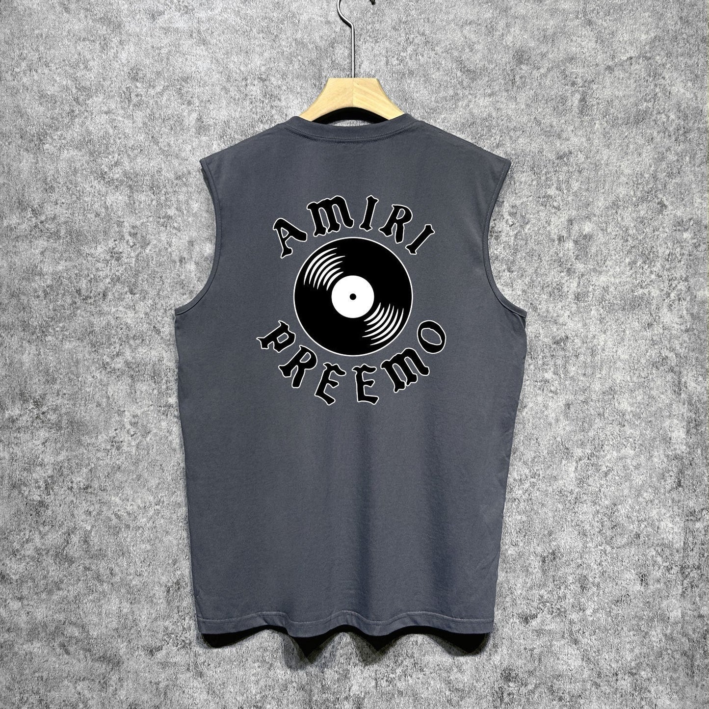 Amiri tank top radar sonic printing