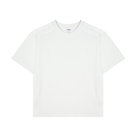 Men t shirts r american retrocouple street trendypure color deconstructed design bottomeasiest for match men's loose round neck short sleeve t-shirt