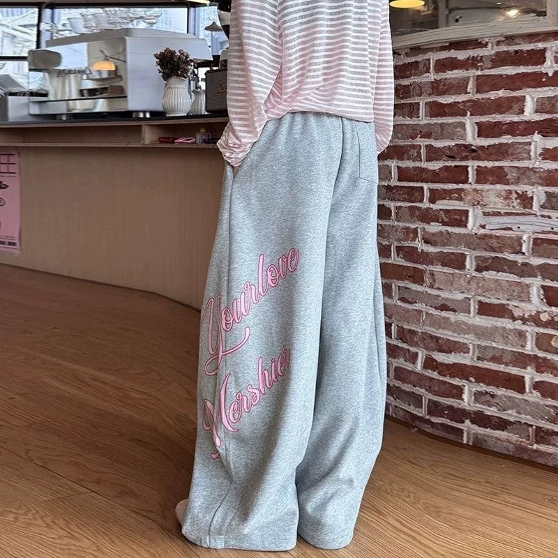 Women casual pants retro autum loose