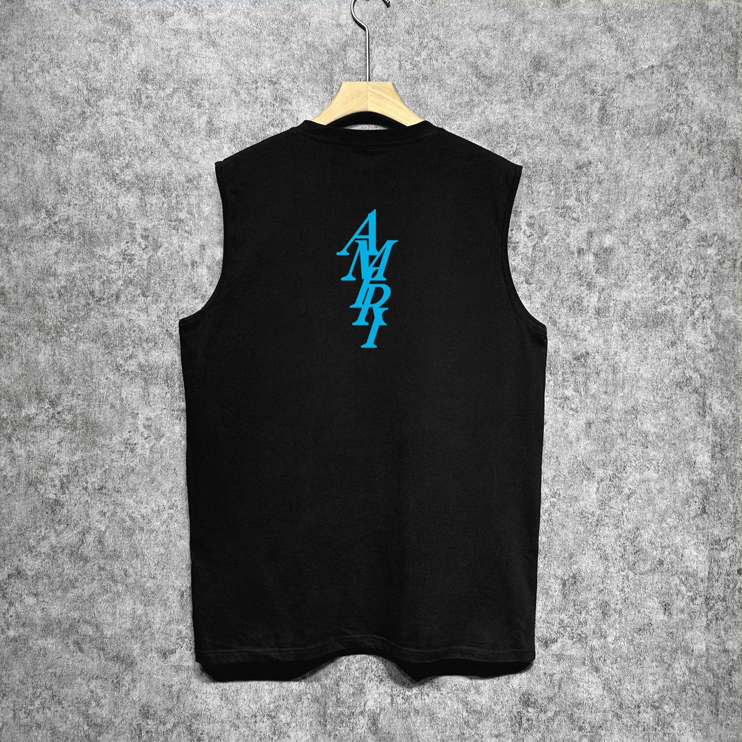 Amiri tank top with vertical overlapping letterprinting