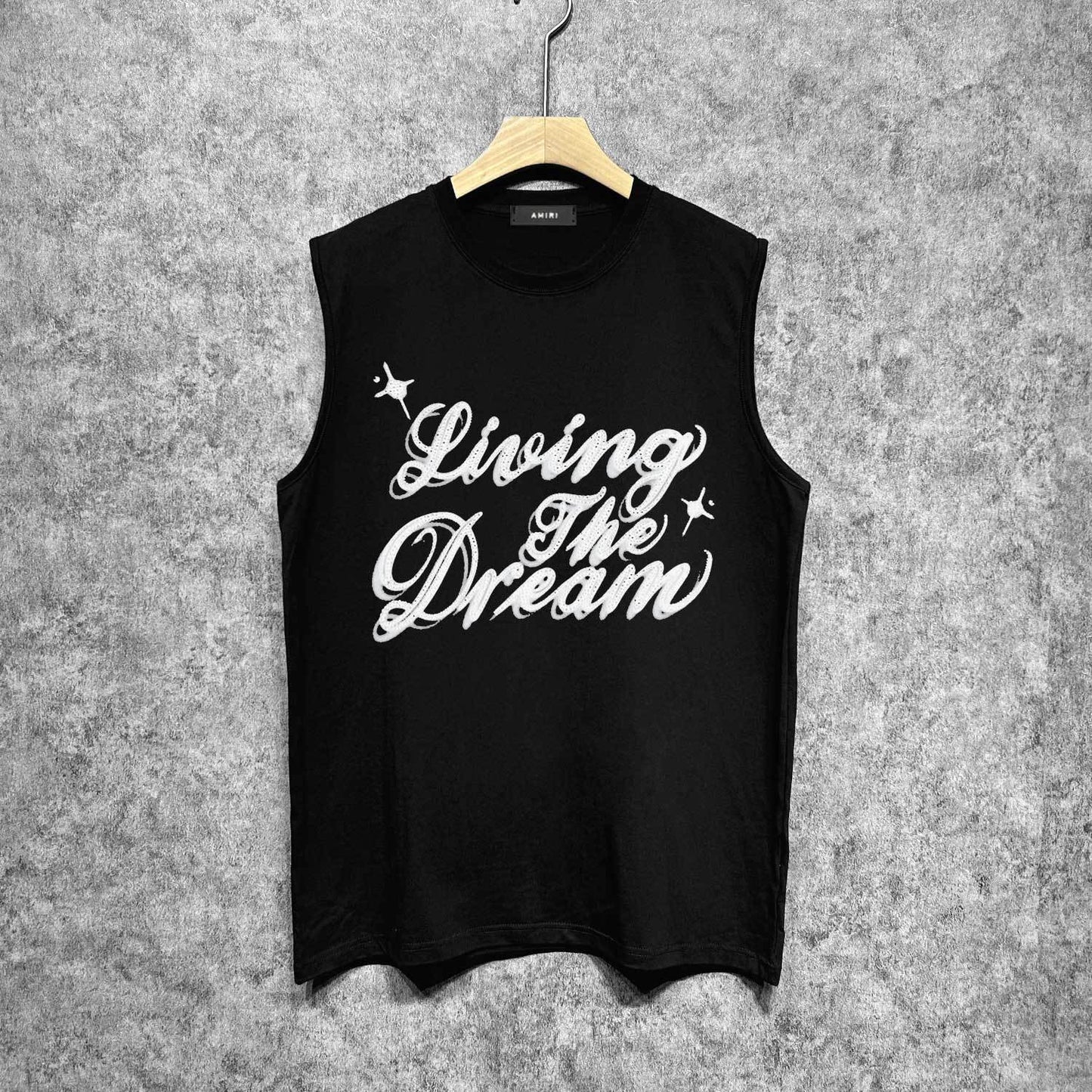 Amiri tank top cloud letterprinting