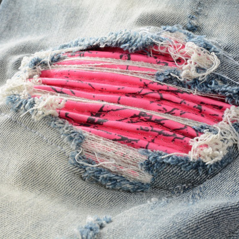 Amiri Jeans Casual Hip Hop Slim Jeans Men #805