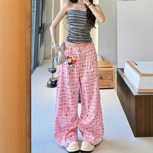 Women casual pant women loosehigh waist