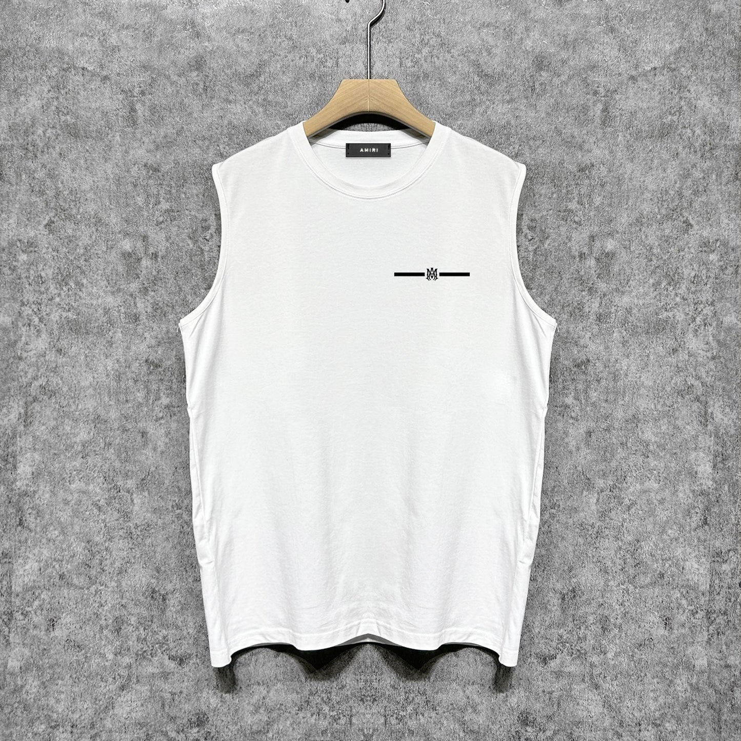 Amiri tank top small letter horizontal strip printing