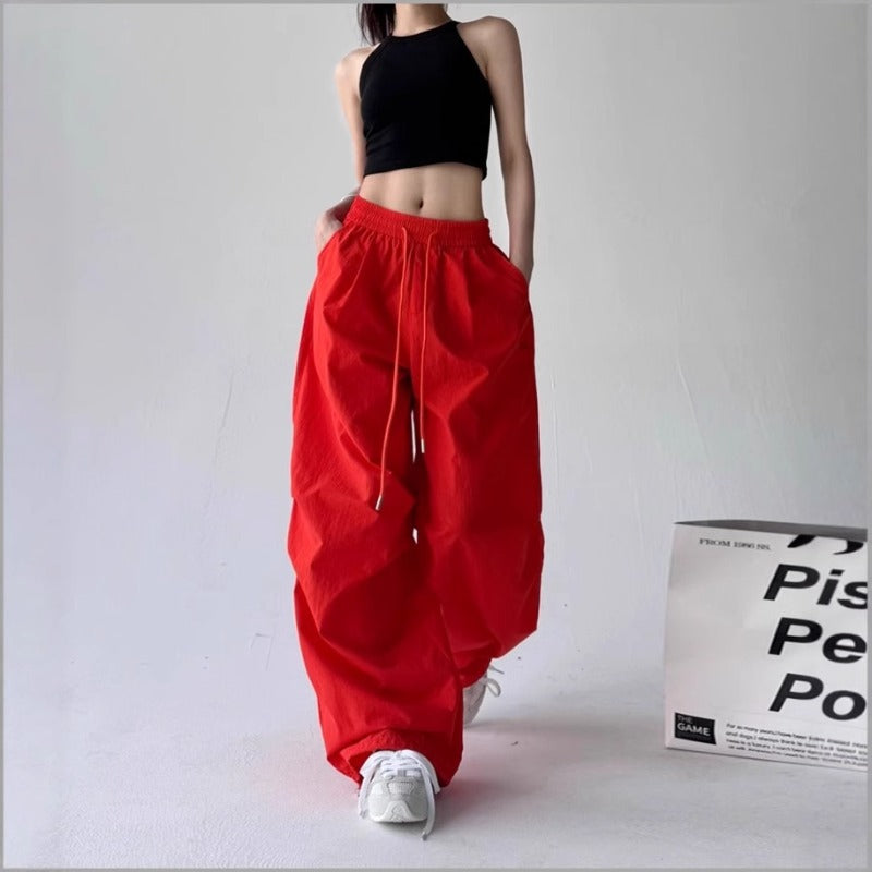 Women casual pants spring and summer hiphop loose retro sweatpants