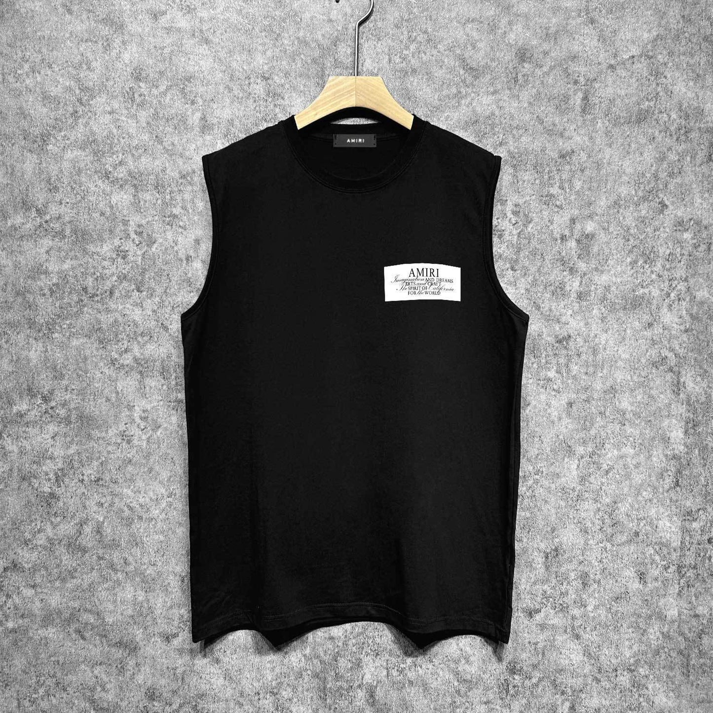 Amiri tank top hollywood art word printing