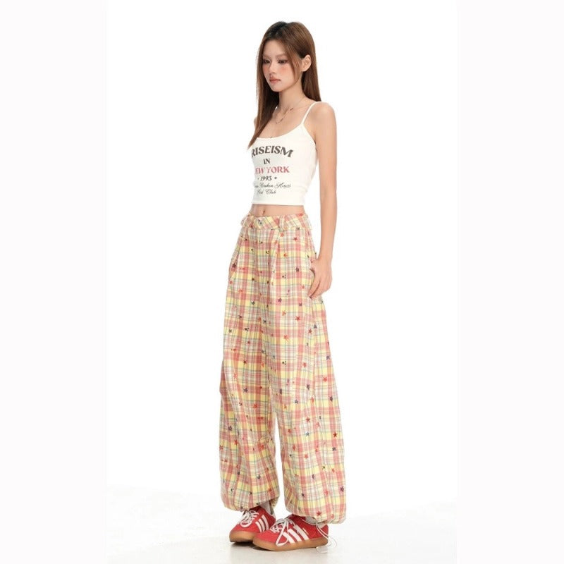 Women casual pant women loosehigh waist