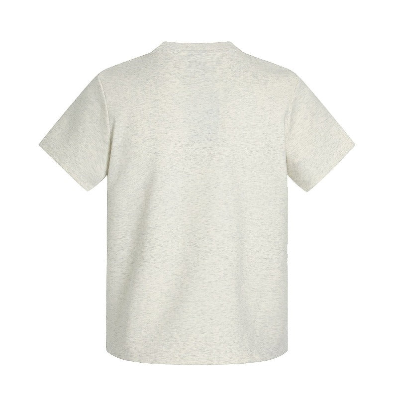 Men t shirts fpure colorneutral deconstructed patchwork design classy men's fitted boxy version space cotton short-sleeved t-shirt