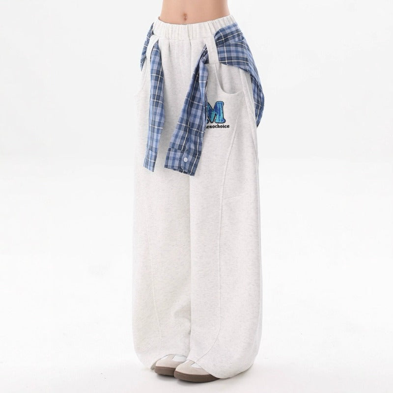 Women casual pants skirt fart curtain