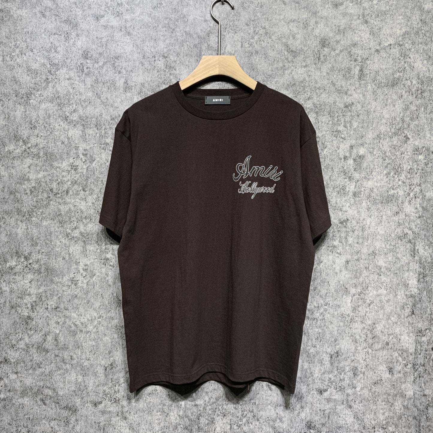 Amiri t shirts letter padded printing short sleeves