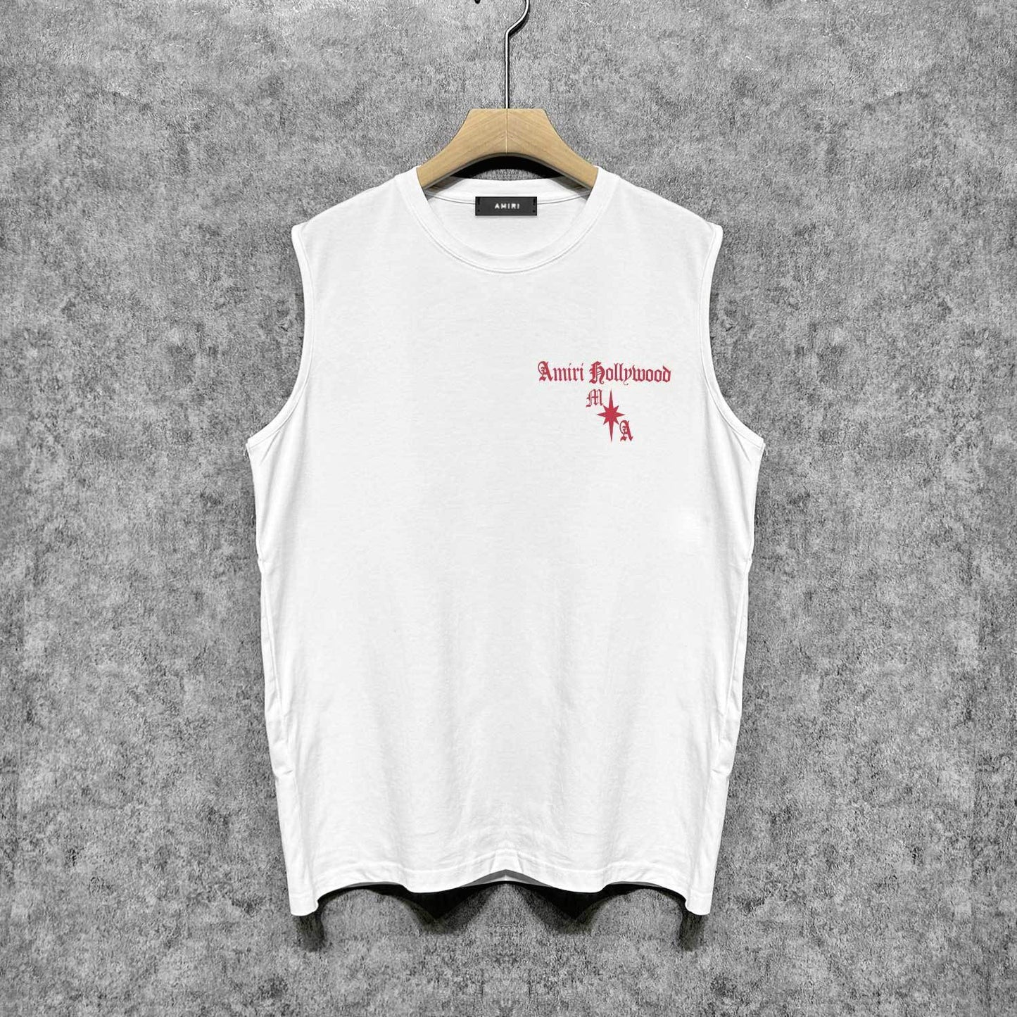 Amiri tank top sanskrit printing