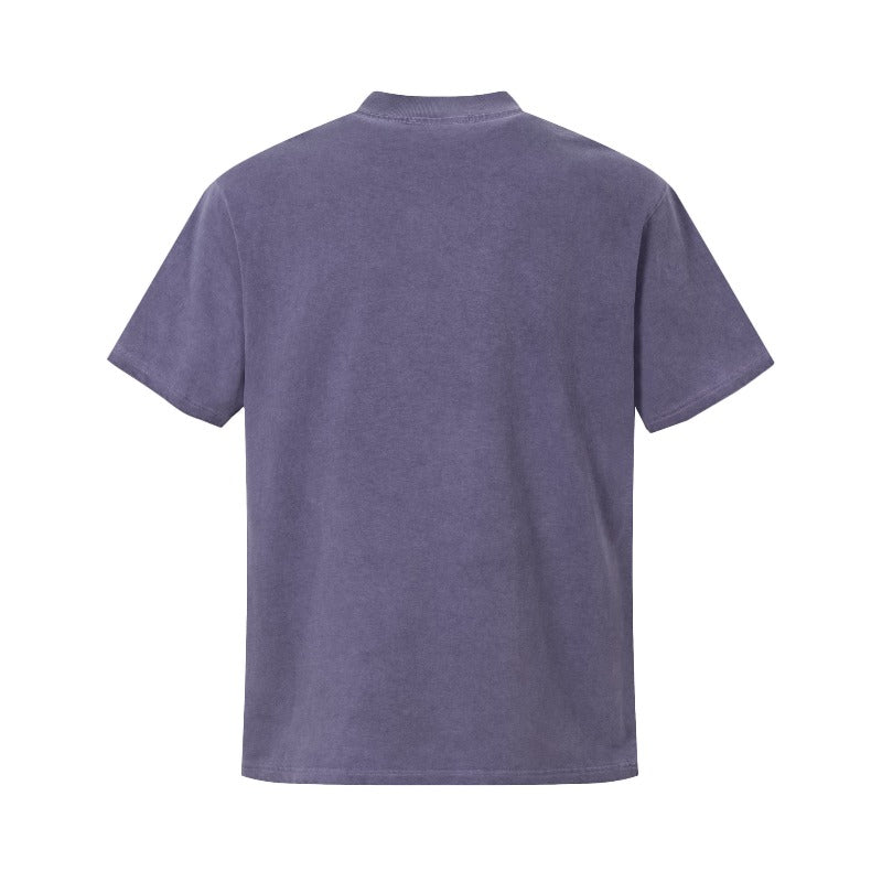Men t shirts wt american street neutralclassy sense summer washed old horse year limited design men's loose short-sleeved t-shirt