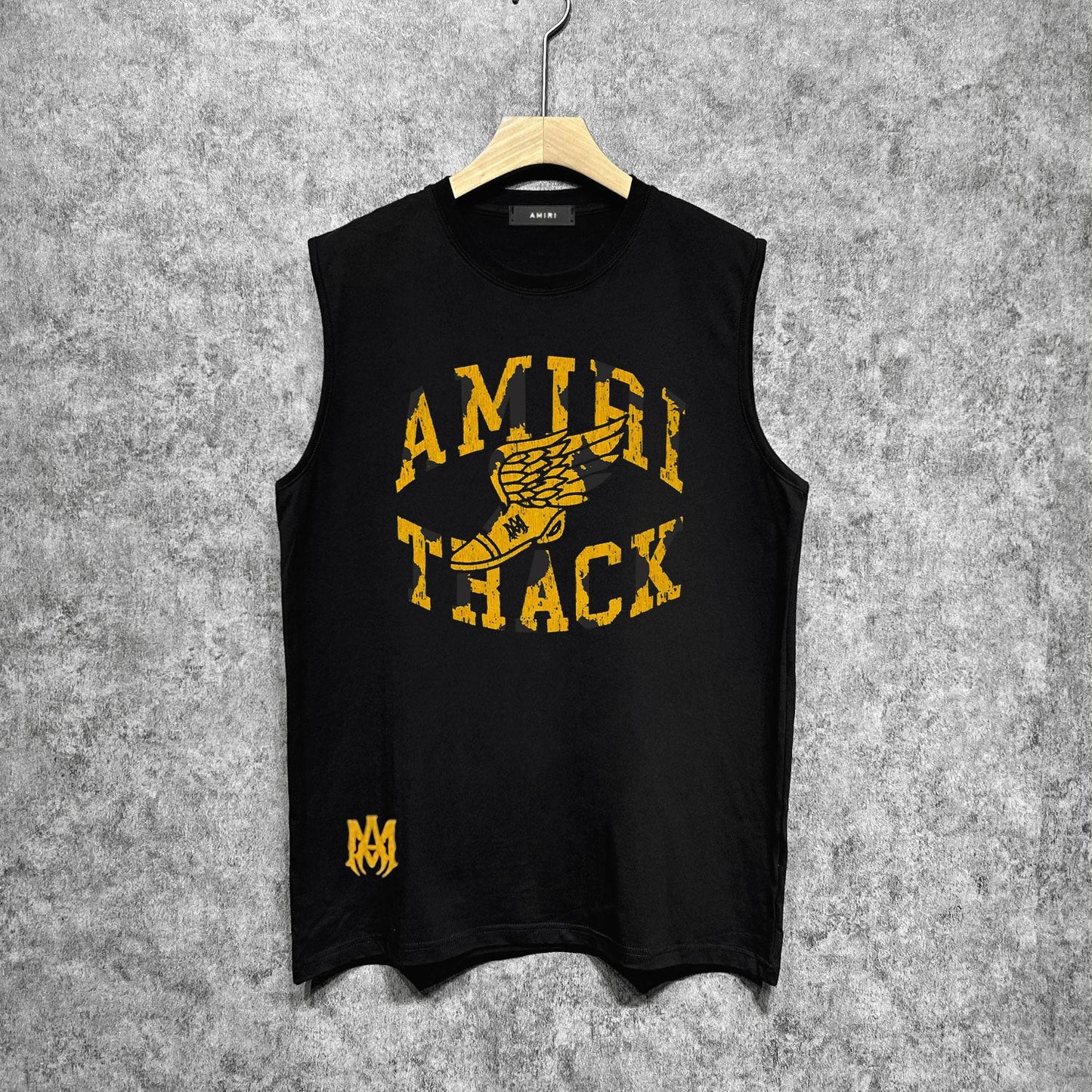 Amiri tank top winged flying shoe print