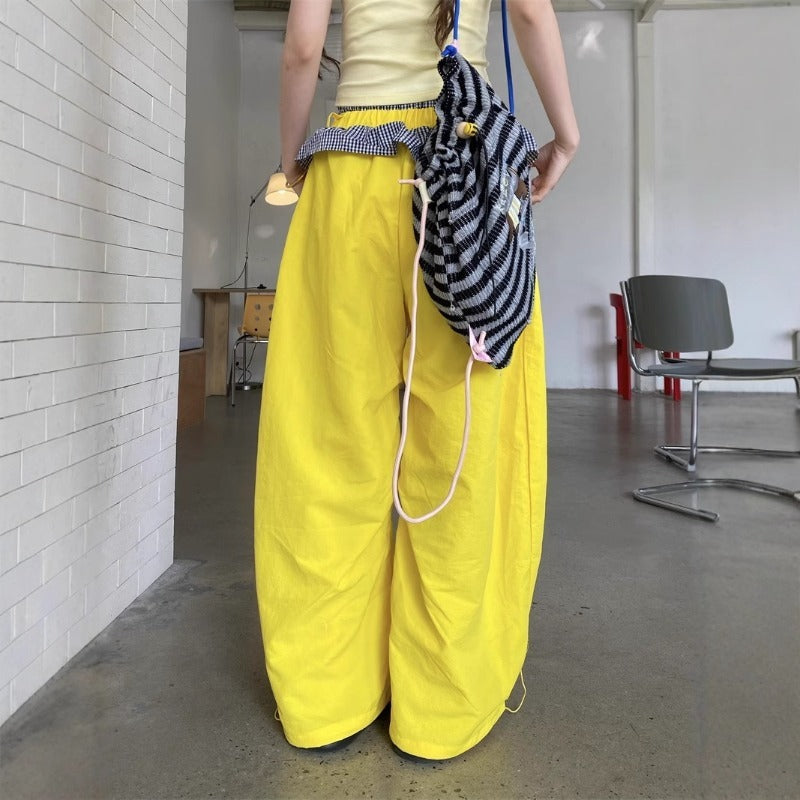 Women casual pant lace patchworksummerloose