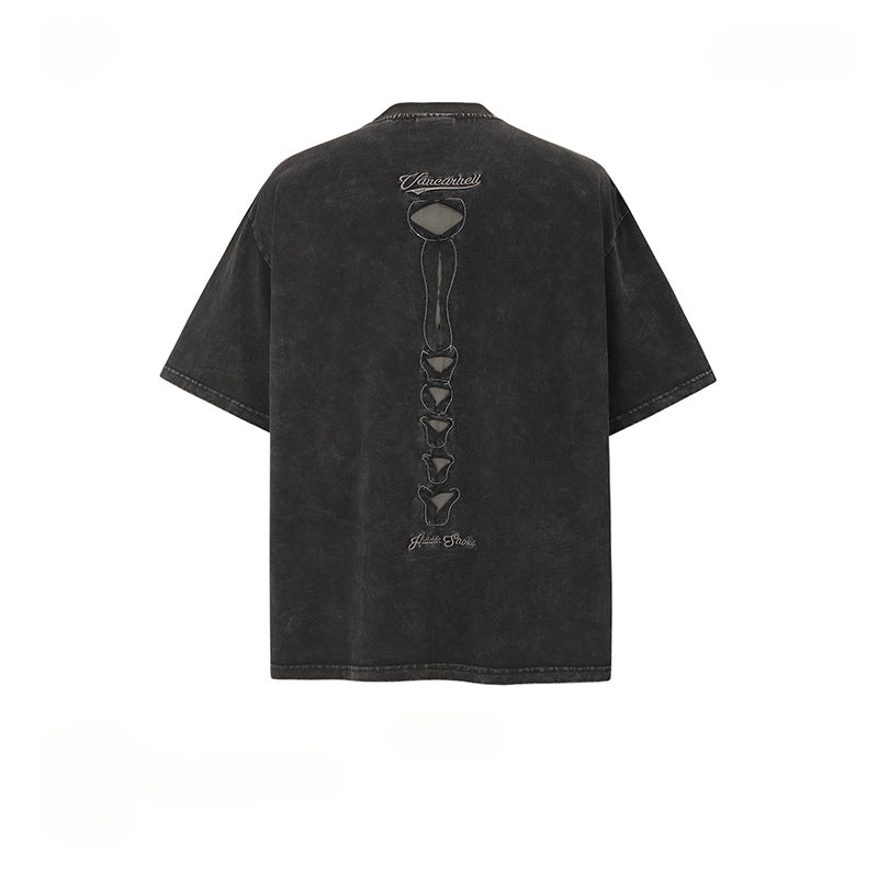 Mens T Shirts Loose and Old Short Sleeves
