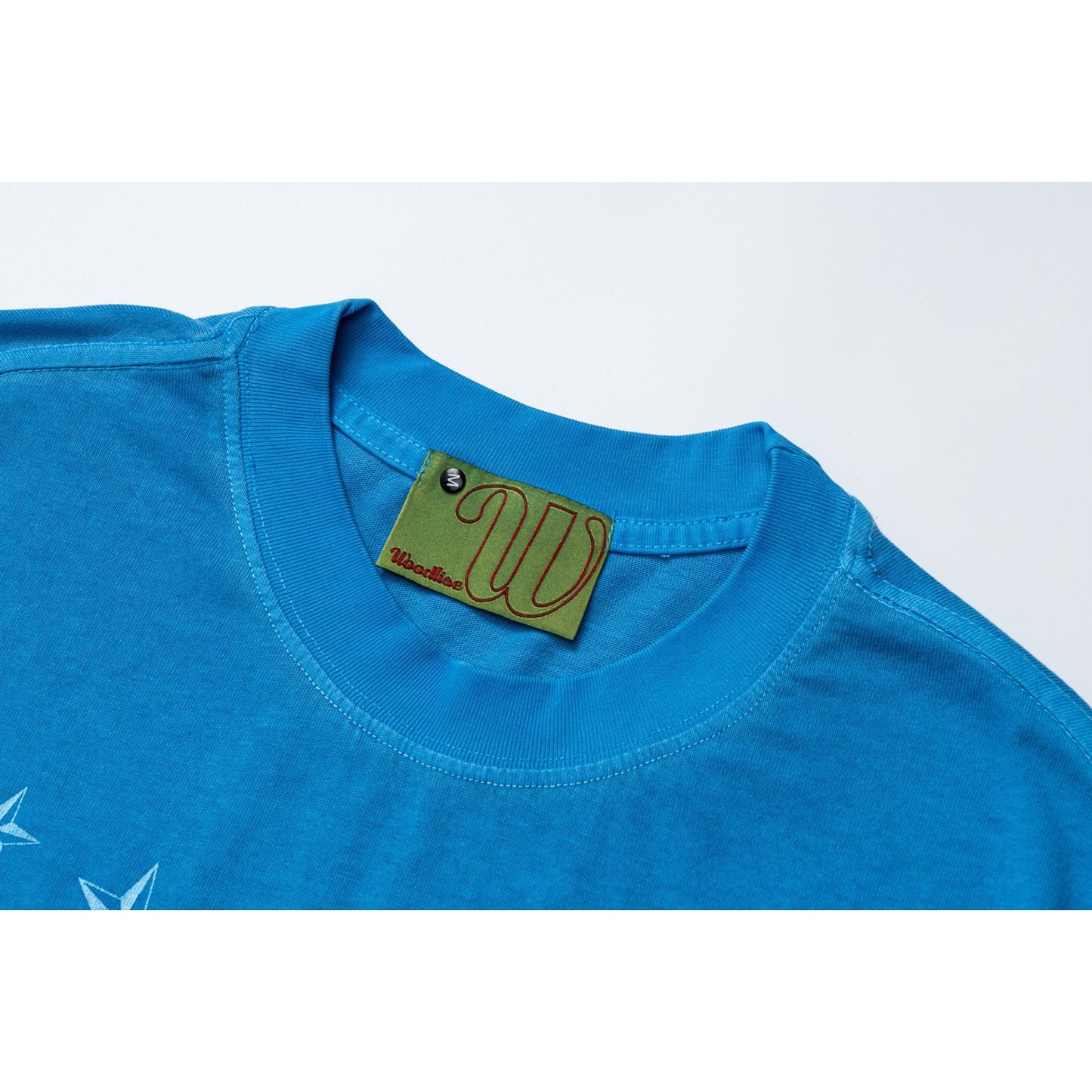 Men t shirts summer washed old letter round neck loose short sleeves