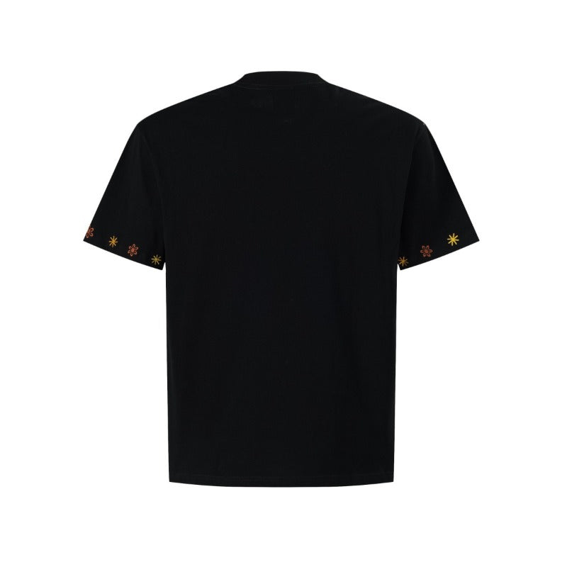 Men's t-shirts: american streetwear summer trendy retro paisley design, premium slim-fit short sleeve tee